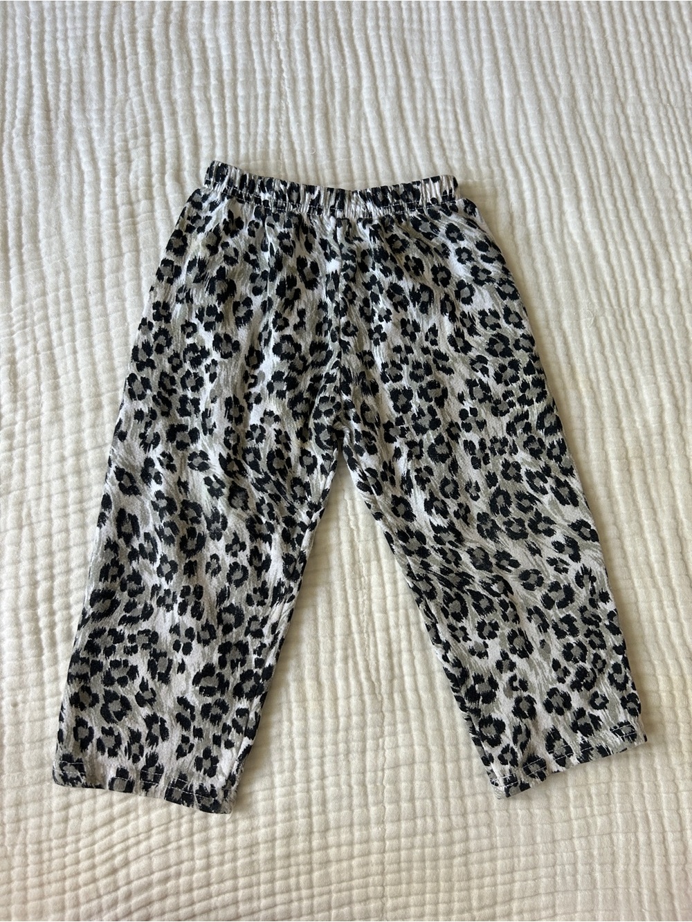 Vintage okie dokie Black & White Leopard Print Pants